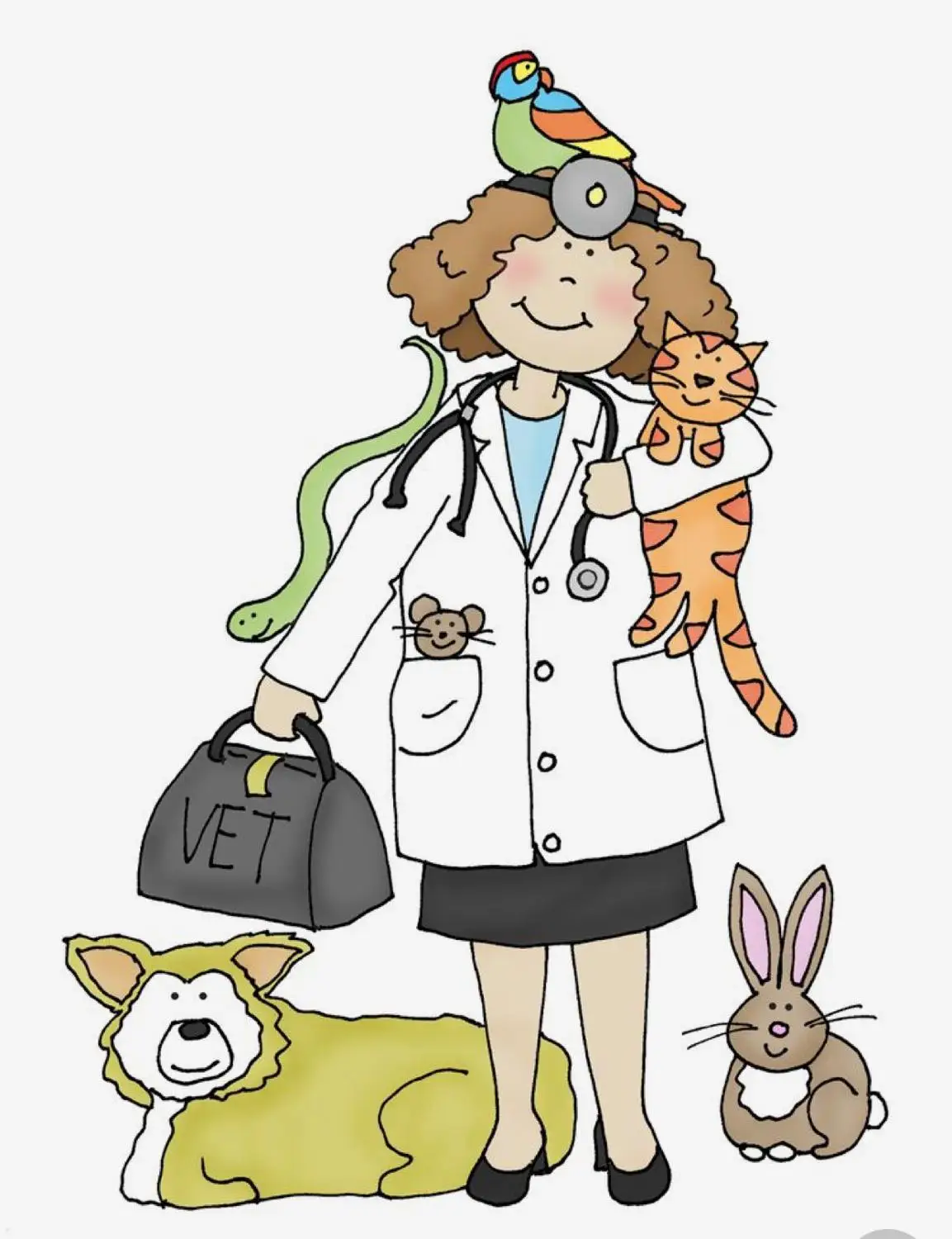 Животное доктор штамп для скрапбукинга прозрачный силиконовый резиновый DIY