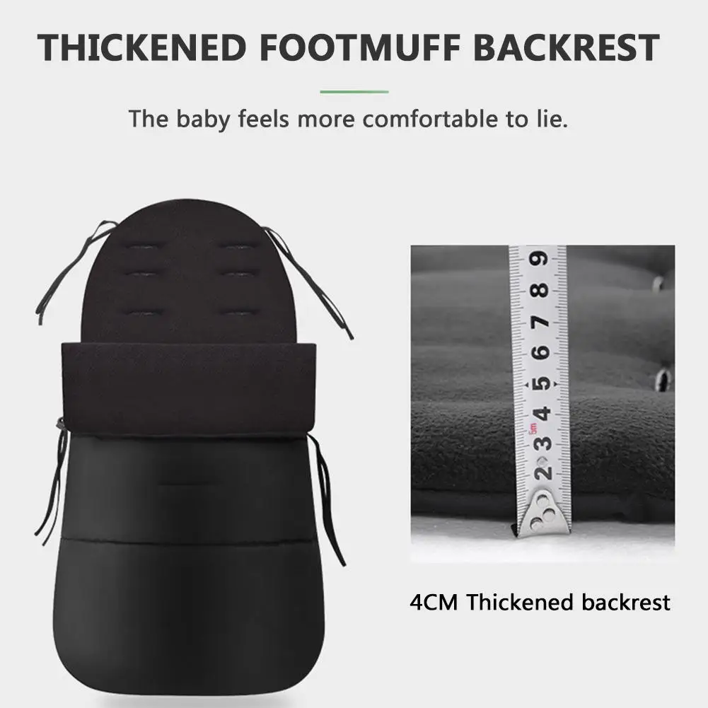 

Oxford Cloth + Polar Fleece Baby Stroller Footmuff Windproof Down Cotton Warm Keeping Sleeping Bag For Winter