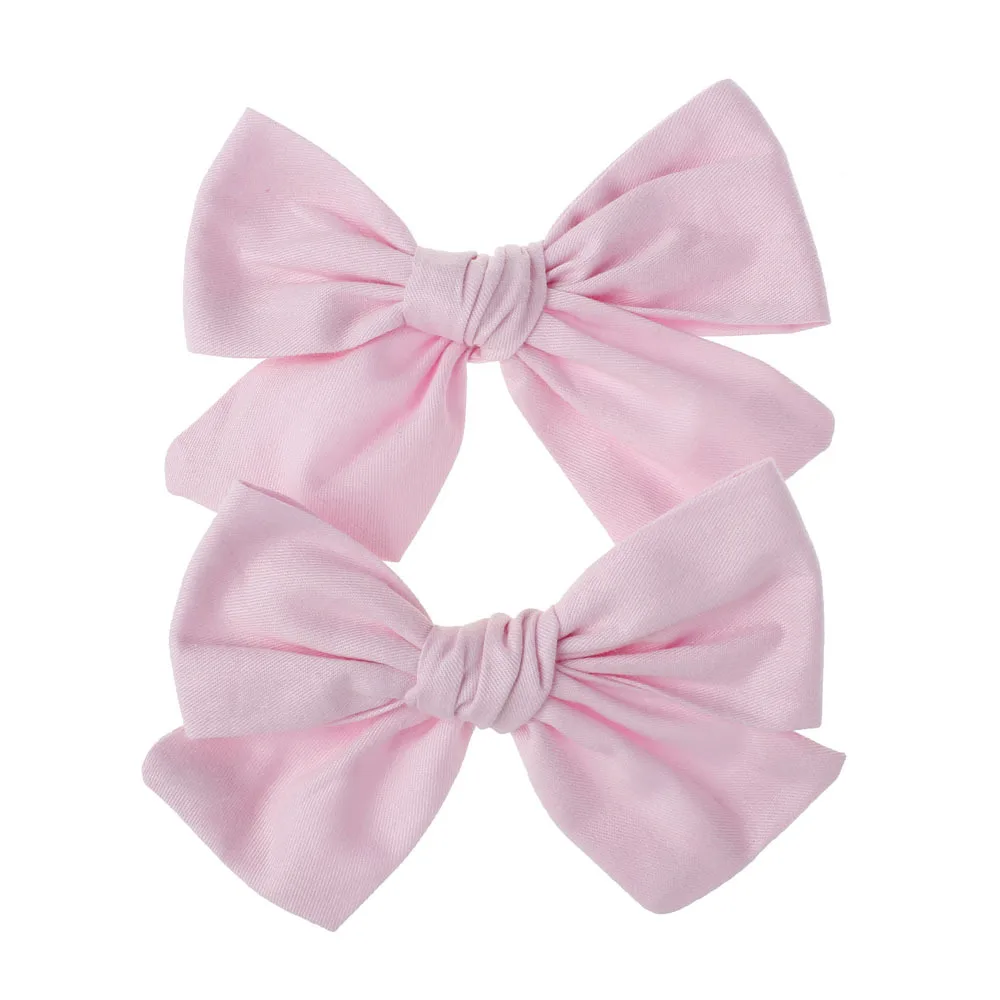 

Baby Girls Print Flower Style Bow Hair Clips Headwear Children Cute Cotton Hairpins Hair Accessories 18 colors