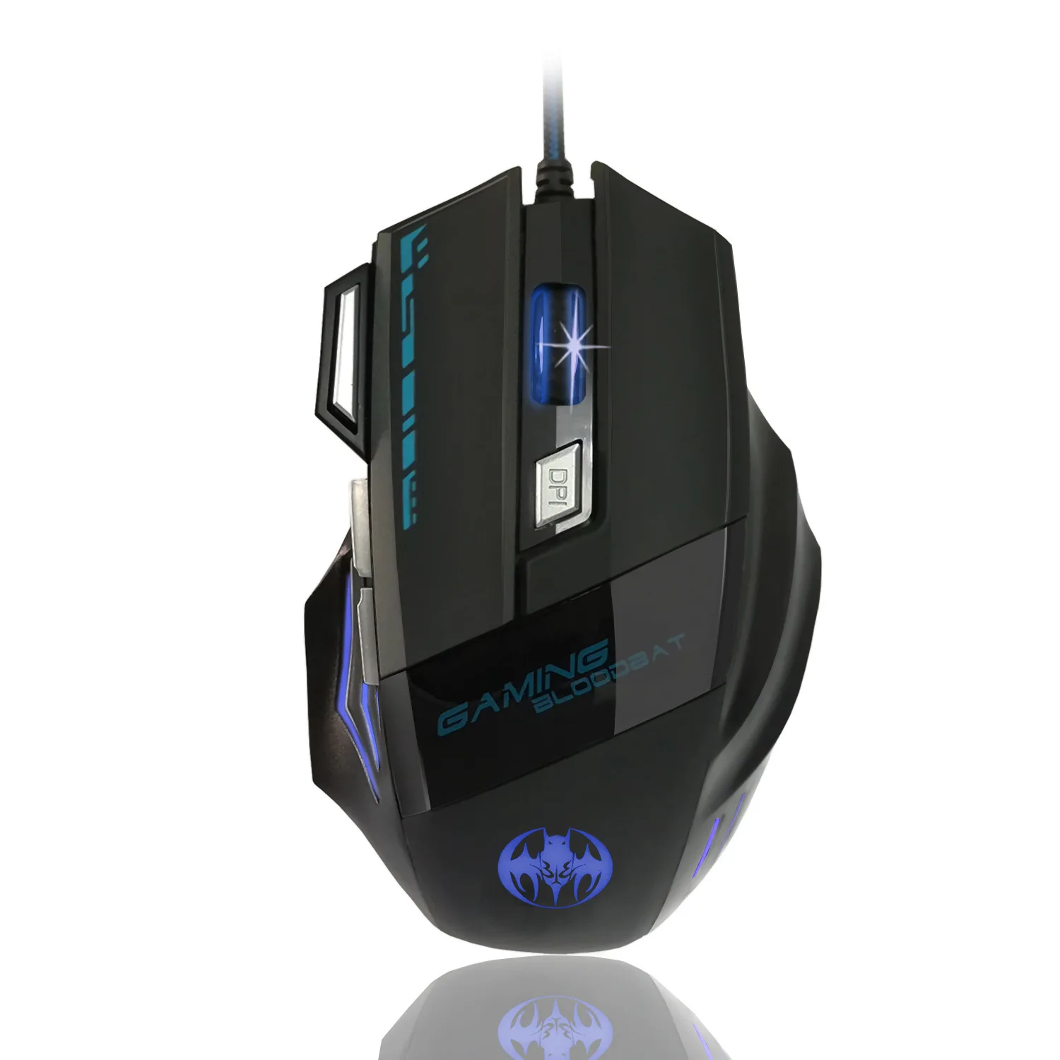 Проводная игровая мышь 7 клавиш 7 уровней 6800 dpi оптическая мышь игровая компьютерная мышь светодиодный свет большая мышь для ПК для игры в войнушки