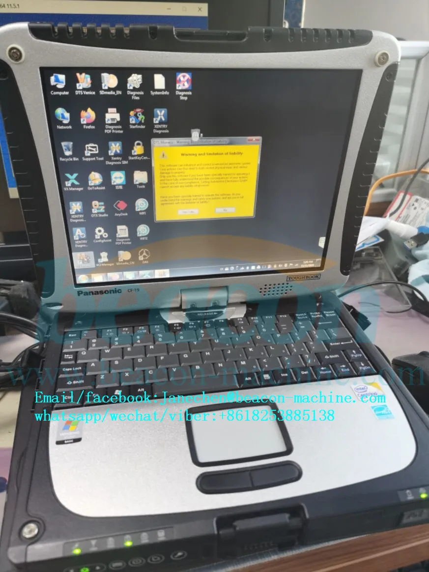 Ноутбук Thoughbook CF19 + Мультиплексор MB STAR C6 для Benz mb SD Connect xentry das wis epc VXDIAG c6