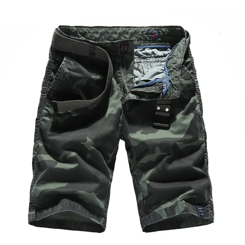 

Men VogueShorts Camouflage Loose Cargo Shorts Male Large Size Multi-Pocket Military Short Pants Overalls