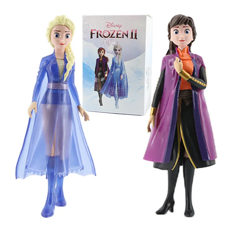 

Disney Frozen Action Figure Boxed Ice Queen Elsa Princess Anna Model Decoration Birthday Gift Desktop Decoration Cake Accessory