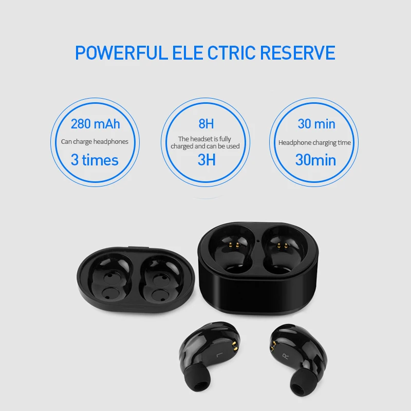 Мини Bluetooth наушники спортивные беспроводные Handsfree Музыкальная гарнитура с