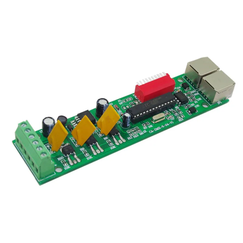 1 шт. 3 канальный вертолет с RJ45 DMX512 светодиодный декодер|dmx512 decoder|channel led |