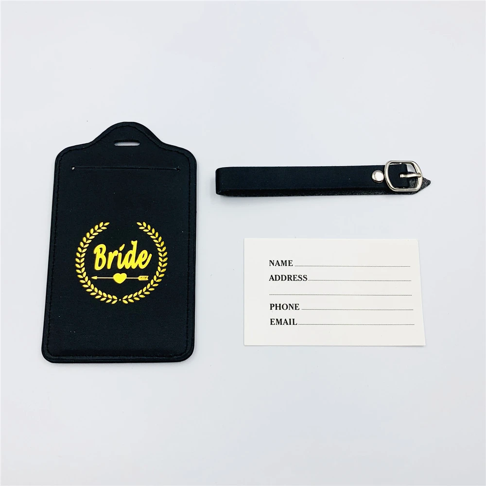 Свадебные украшения мягкие тапочки для невесты кожаная ручная бирка багажа