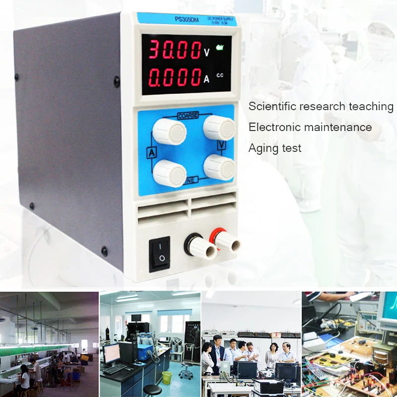 Guce высококачественный источник питания постоянного тока 30 в 5 А PS305DM 4 разрядный