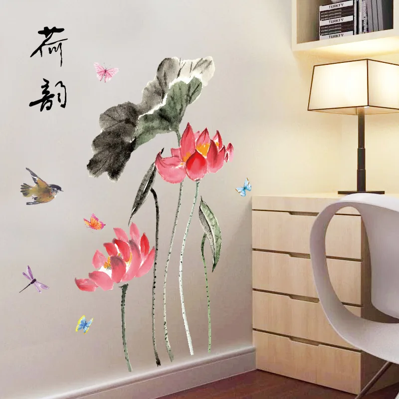 Красивая фотография в китайском стиле искусство росписи с чернилами домашний