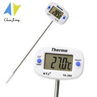 Цифровой Кухонный Термометр, поворотный градусник 180 дюйма, для духовки, мяса, барбекю, шоколада, воды, масла, TA288