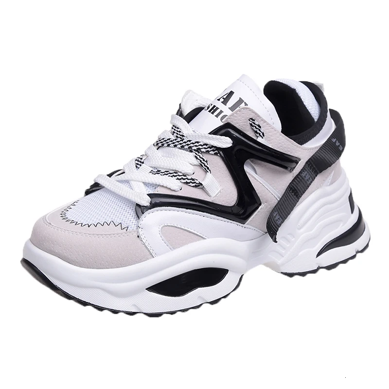 Женские кроссовки увеличивающие рост на высоком каблуке 6 см дышащие спортивные