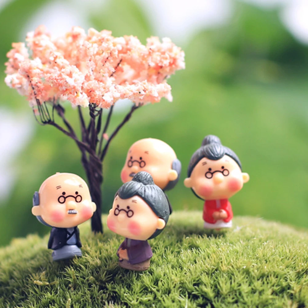 1 пара украшения сада двора старый мужчина для женщин Деревянный милый дом