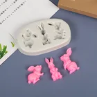 Новинка 2021, кухонная форма, искусственное украшение для торта, форма для торта в виде кролика, кролика