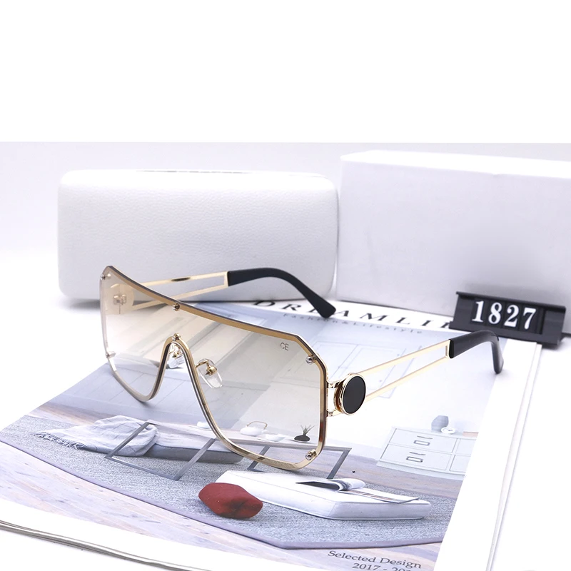 

Brand Sunglasses Women Oversized Sun Glass Rimless Designer Fashion Shopping Mirror Gradient Color Women Glasses Lunettes de sol