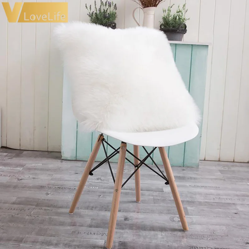 Чисто белые наволочки для подушек пушистые мех Ins диван Плюшевые подушки кровати