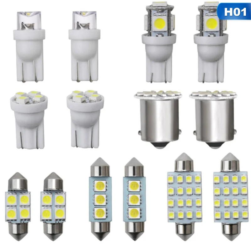 

14 X T10 31 мм 41 1156 белый светодиодный внутри салона автомобиля светильник Сверхяркие рекламные щиты, купол багажник Замена номерной знак лампы