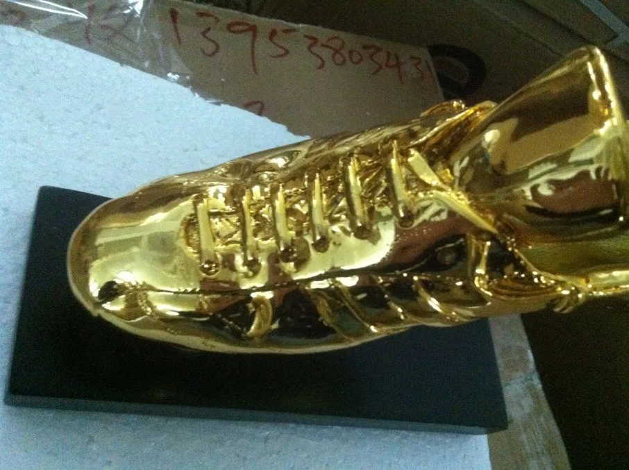 Горячая Распродажа Золотая обувь трофей для обуви The Golden Boot Award футбольная