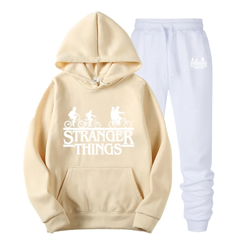 HOWLLOFTY Мужская одежда костюм мужская мода тренд толстовки набор костюмы хит белые