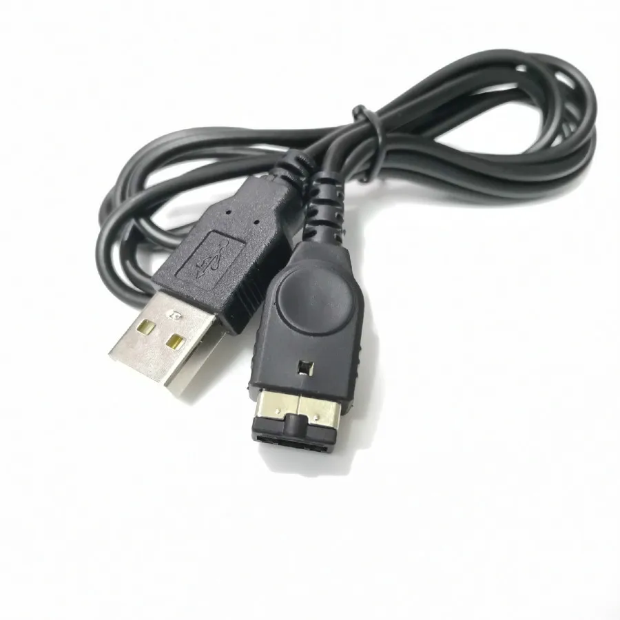 

Black 1.2M USB Charging Power Cable Charger For Nintendo DS for GameBoy Advance GBA SP Console 500pcs