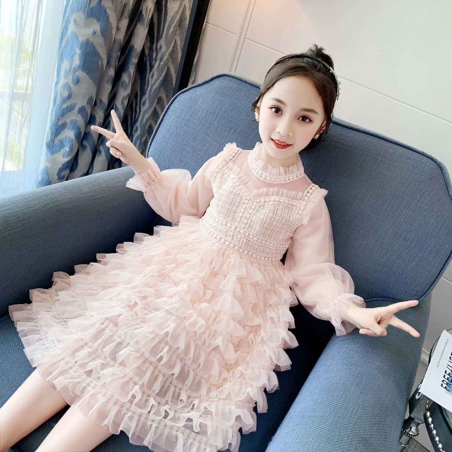 

Платья для девочек, Новинка весна-лето-осень, юбки Феи для девочек, детская одежда в иностранном стиле, Юбки принцессы