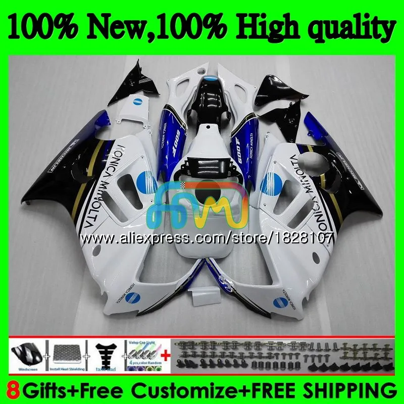

CBR600F3 Kit For HONDA CBR 600F3 600 FS F3 95 96 1997 1998 3BS.132 CBR600FS KONICA blue CBR600 F3 1995 1996 97 98 Fairing Tank
