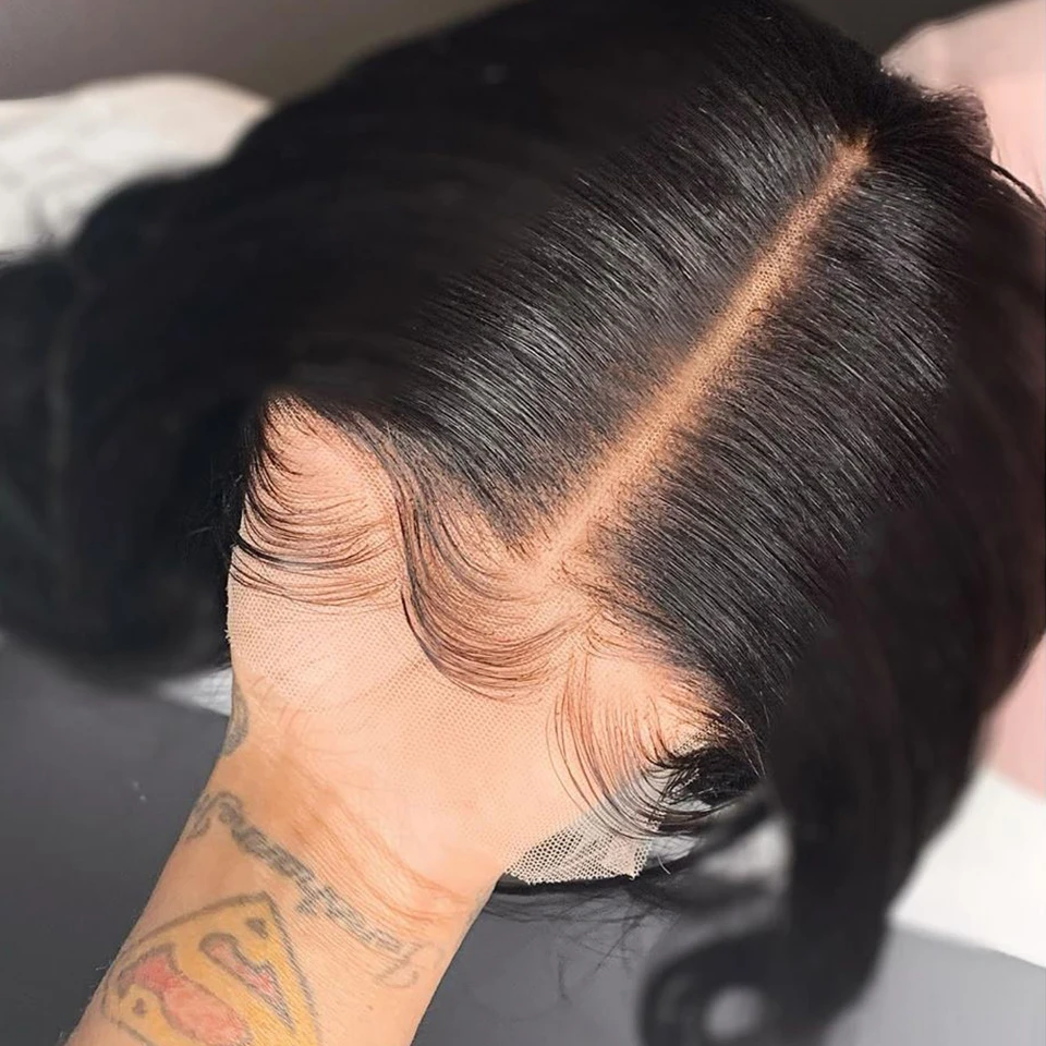 200% плотность глубокая часть половина кружева передние человеческие волосы