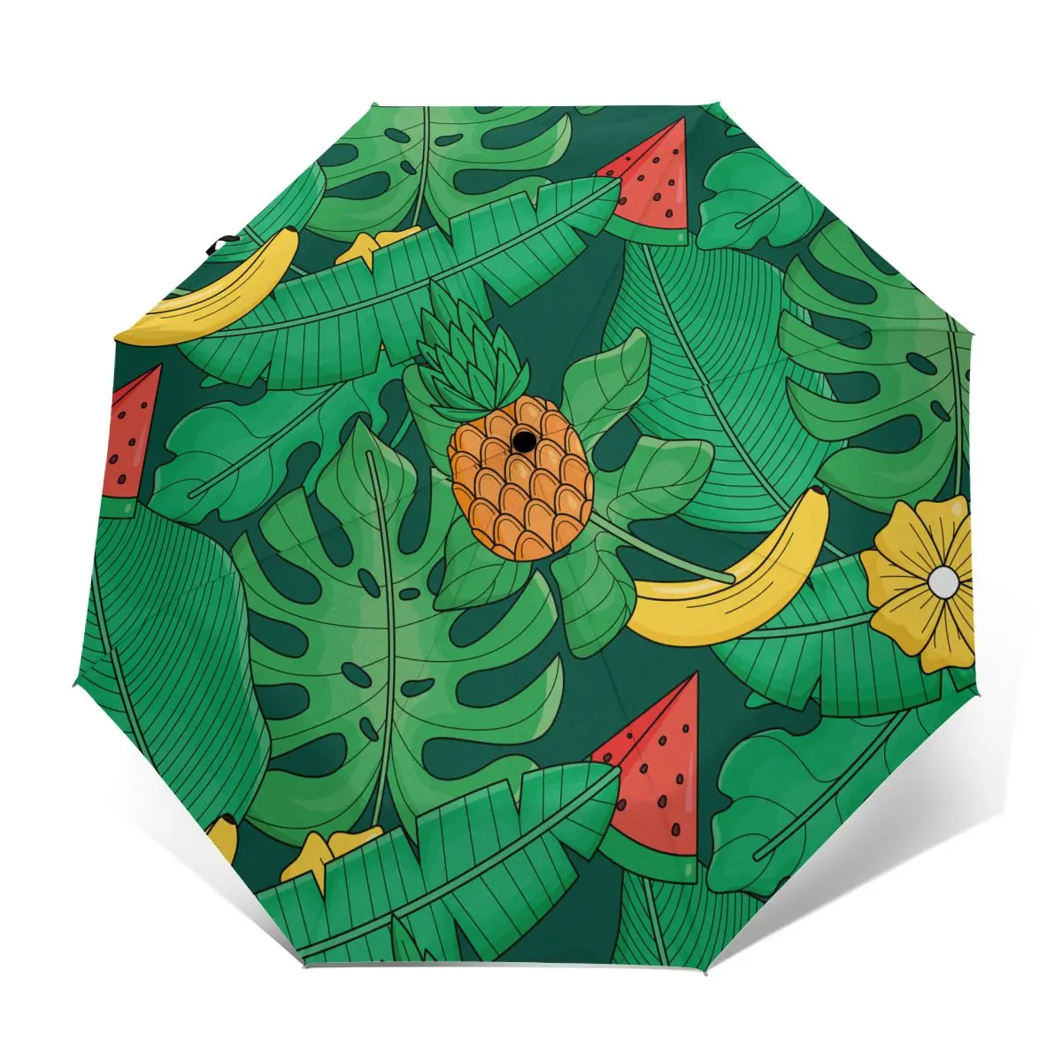 

Sunny Umbrella Summer Tropical Leaves Automatic folding portable men women umbrella Sunscreen rain Windproof beach parasol