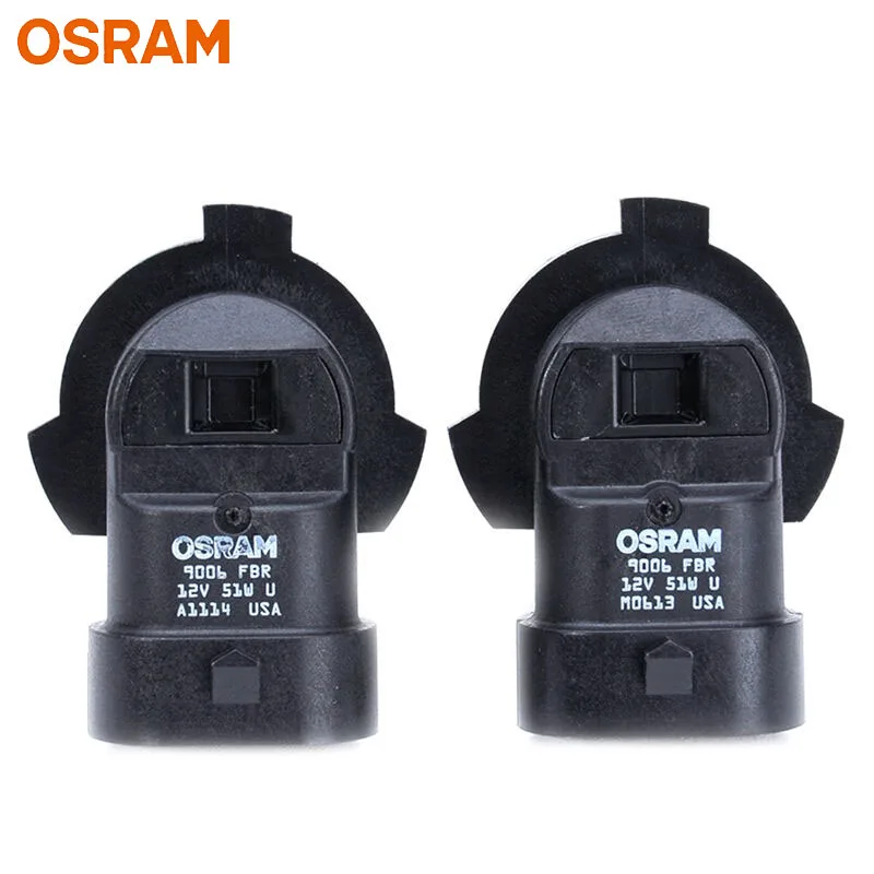 OSRAM HB4 9006 желтый 9006FBR галогенный противотуманный фонарь 12V 51W Автомобильная оригинальная фара 2600K свет+ 60% ярче подлинные лампы, пара