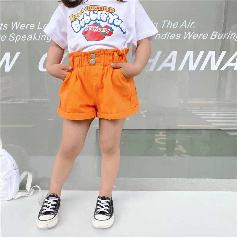 

Girls Baby Summer Wear Denim Bud Shorts Girl Kids Fashion Casual Short Pants Child Clothes