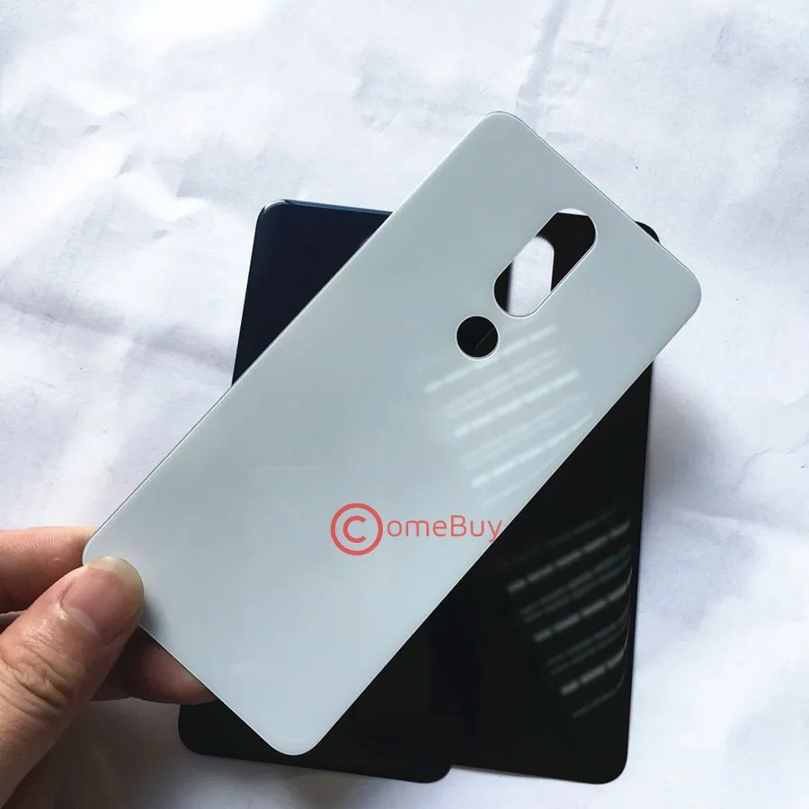 Заднее стекло для Nokia 6 1 Plus крышка аккумулятора X5 X6 X7 2018 Задний Корпус Задняя