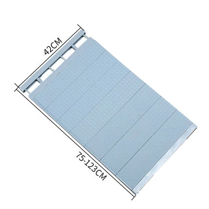 42-75-123cm-blue Регулируемый шкаф, органайзер для хранения полки экономии пространства шкаф декоративные полки для шкафа держатели Настенные кухонная стойка - Цвет: 42-75-123cm-blue