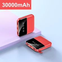 Mini Power Bank 30000mAh Portable Fast Charger External Battery Pack For Xiaomi Mi iPhone Samsung Poverbank Digital Display