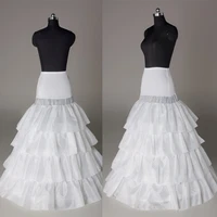 womens 4 hoops 4 layers ball gown wedding petticoat skirt elastic waistband white crinoline underskirt slips wedding accessories