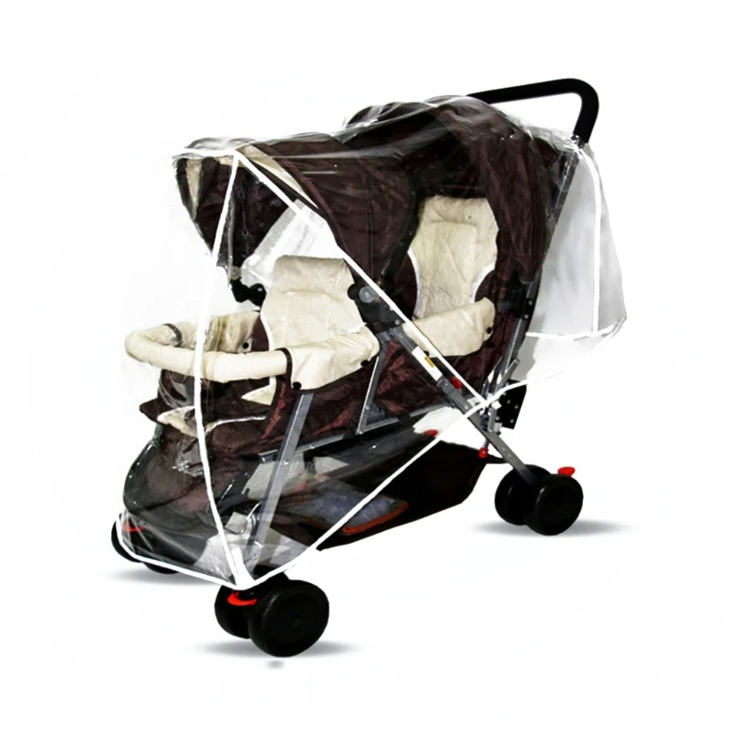Twins Double Stroller Weather Shield Block Covid Dust Snow Side by Side/Tandem | Мать и ребенок