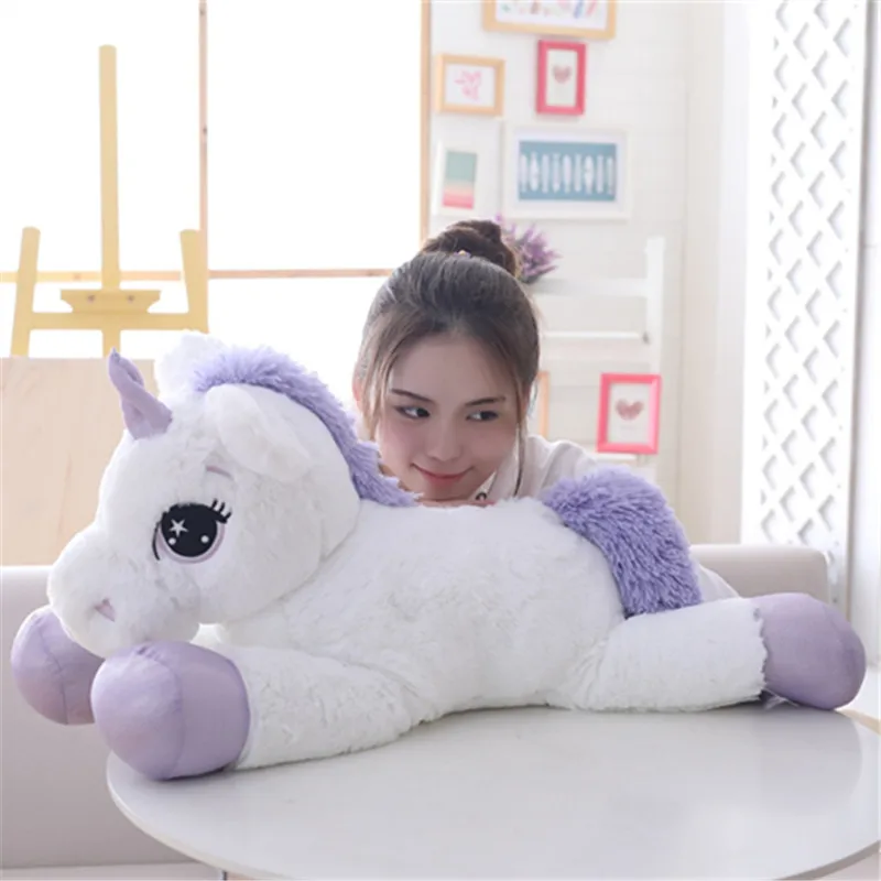 

Cute unicorn pillow lazy plush toy doll doll child bed doll girl pony fashion toy stay cute standing pose unicorn children bedro