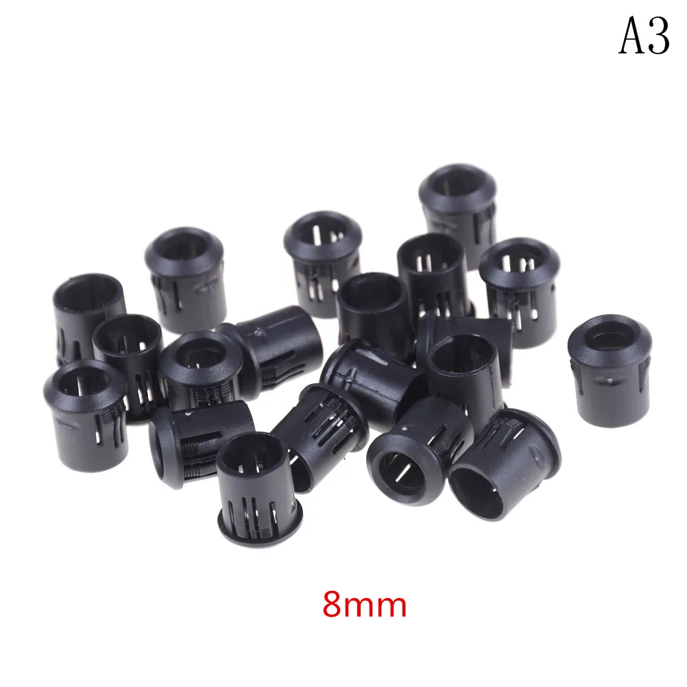 

10/20/40pcs Black Plastic Lamp Bases LED Lamp Diode Holder Black Clip Bezel Socket Mount 3mm/5mm/8mm/10mm