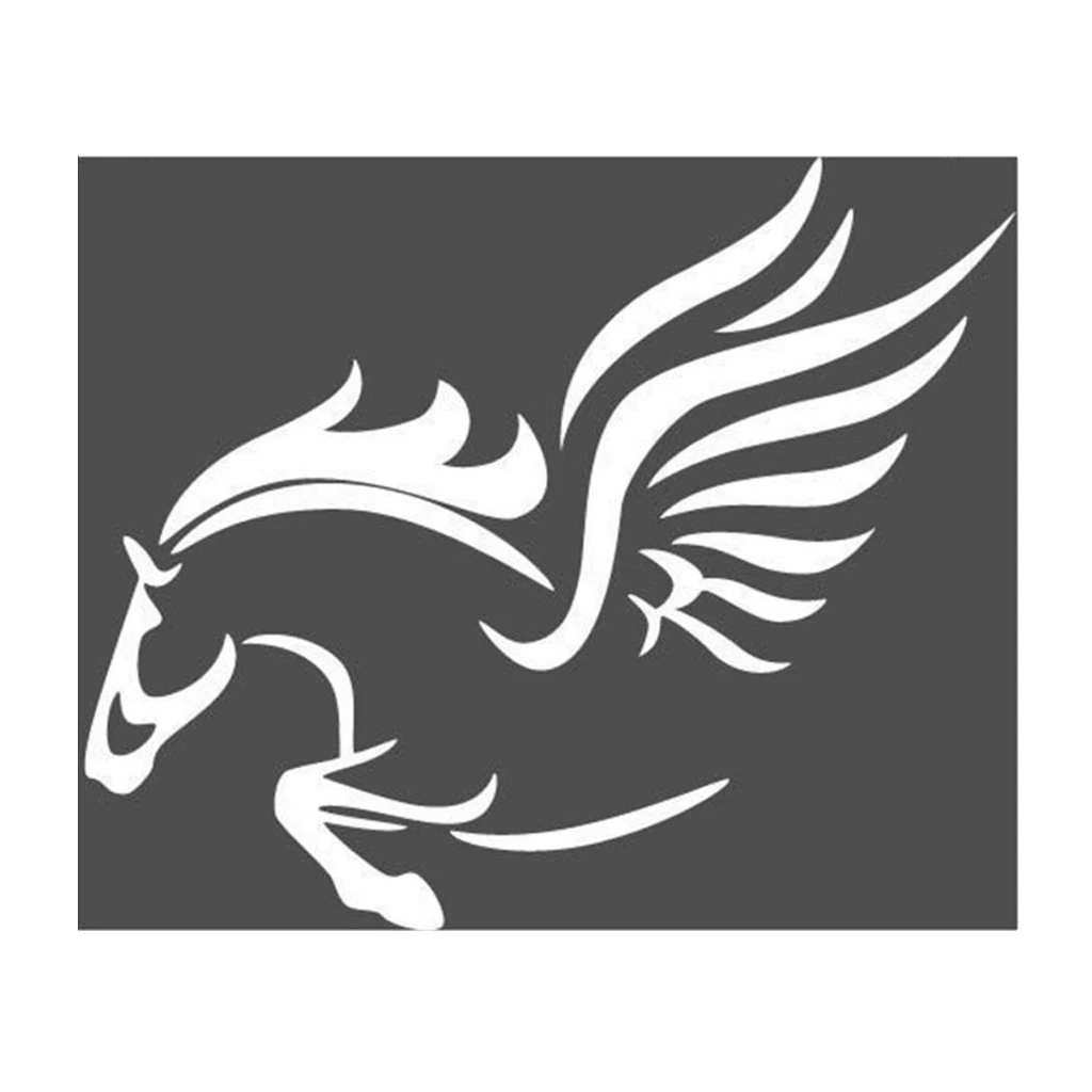 

Pegasus Winged Horse White Abstract Car Bumper Vinyl Sticker