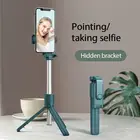 3 в 1 Беспроводная Bluetooth-совместимая селфи-Палка с триподом дистанционное управление затвором мини складной выдвижной ручной для IPhone