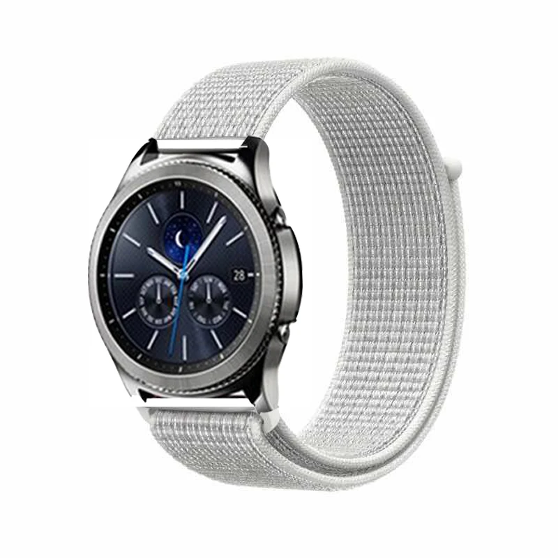 Ремешок 22 мм 20 для samsung gear S3 s2 sport Frontier Classic galaxy watch active 42 мм 46 мм ремешок huami amazfit gtr bip huawei gt 2 - Цвет ремешка: white Reflective
