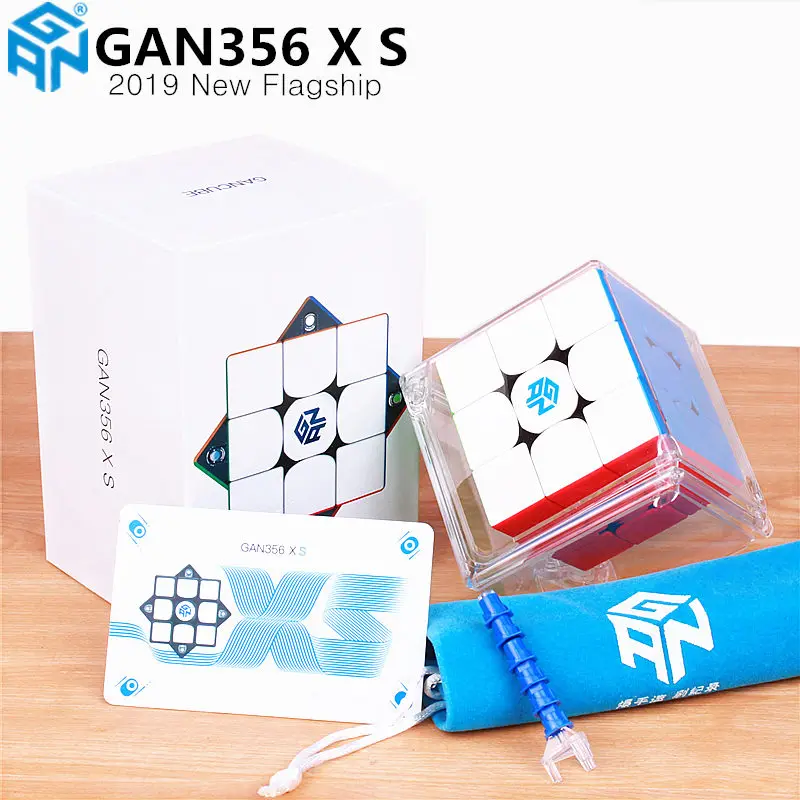

Магнитная головоломка GAN 356 XS 3x3x3 Magic Speed кубик Гань без наклеек GAN356 X S магнитные кубики для соревнований Gan XS