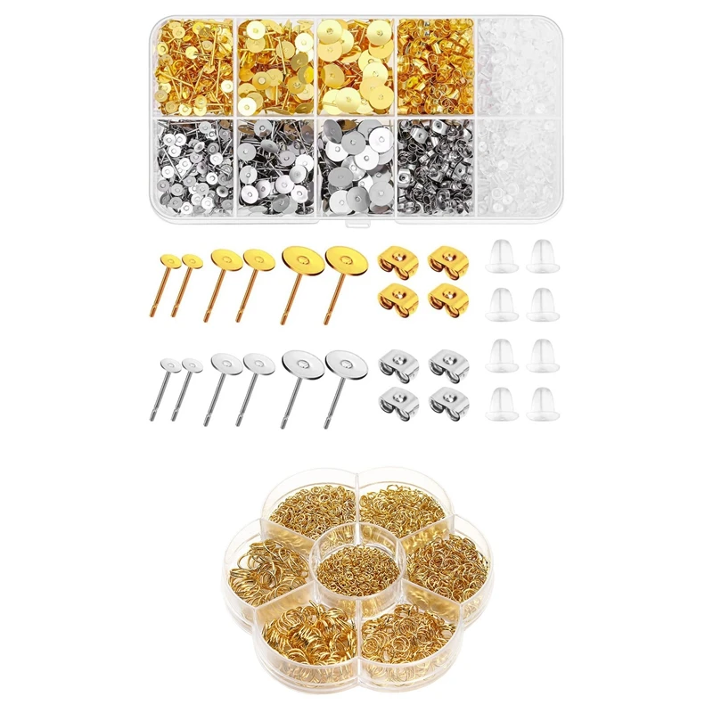 

Серьги с застежкой, 1460 шт. и круглые кольца диаметром 2-10 мм