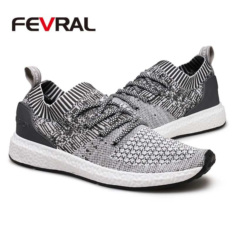 FEVRAL Brand Fashion Man Casual Shoes Big Size 38~46 Breathable &amp Light Lace-up Footwear 2020 Men Sneaker Tenis Zapatos | Обувь