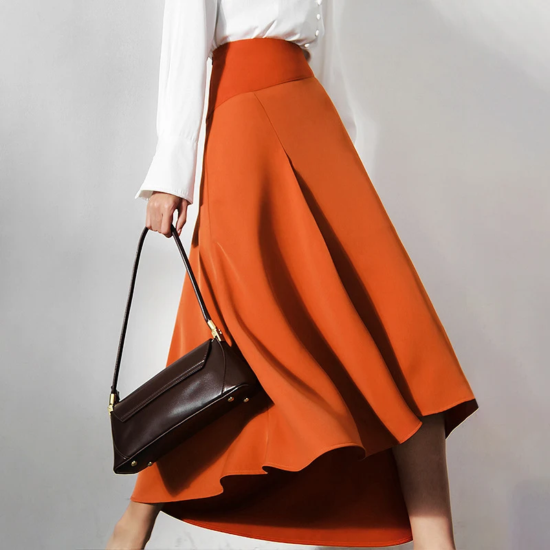 Женская Асимметричная юбка TWOTWINSTYLE асимметричная с высокой талией осень 2022 |