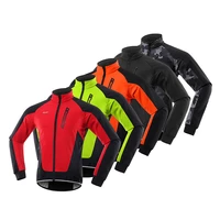 winter men cycling jacket waterproof windproof thermal fleece bike jersey mtb bicycle riding running snowboarding jacket coat