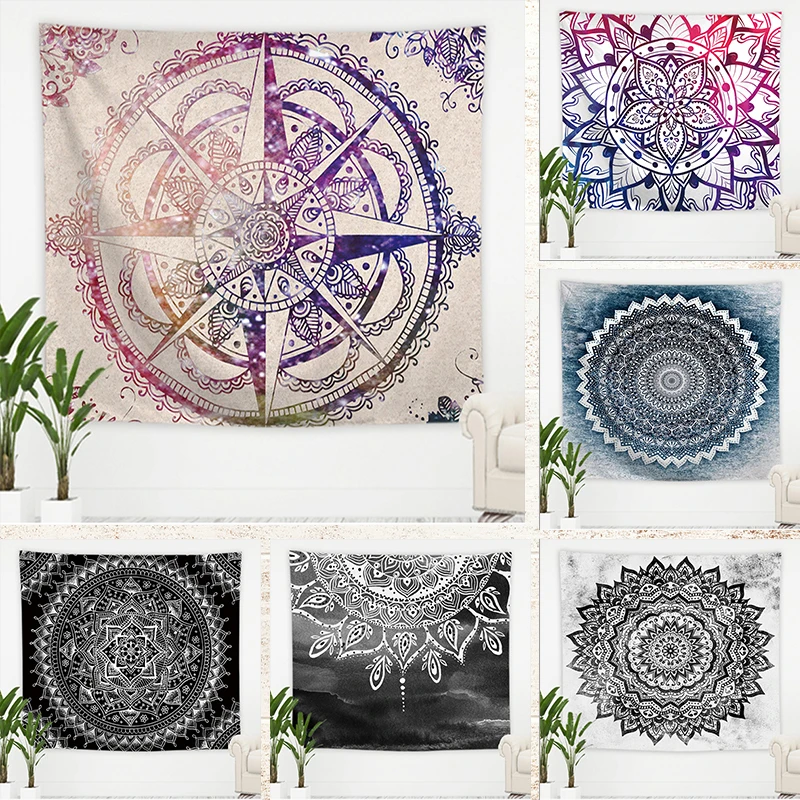 

Ashou Psychedelic Bedroom Decoration Man Cave Indian Hippie Wall Tapestry Bohemia Mandala Dream Catcher Wall Cloth Hanging Decor