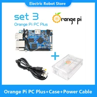 orange pi pc plustransparent abs casepower cable support androidlinuxarmbian os single board computer set