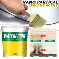 30g waterproof agent toilet permeable nano transparent waterproof adhesive tile external wall roof patching tape brush