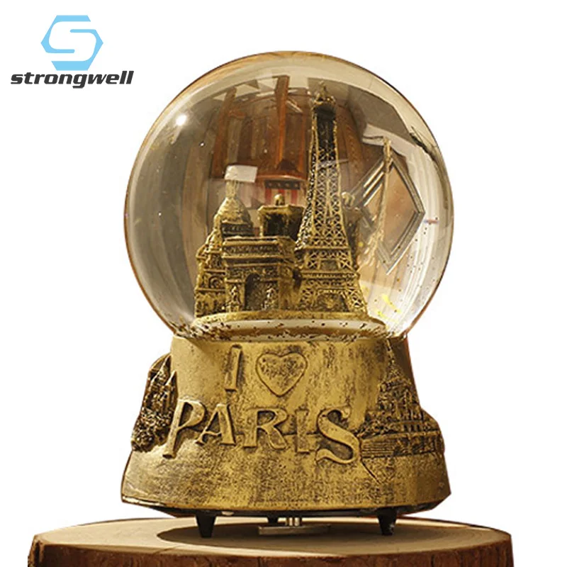 Strongwell в ретро стиле с буквенным рисунком уникальный башня музыкальная шкатулка