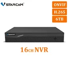 Камера видеонаблюдения VStarcam HD, 16 каналов, NVR, HDMI, VGA, аудиовыход, 16 каналов, сетевой видеорегистратор H.265, для ip-камер, система безопасности N8216