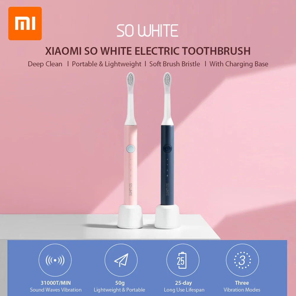 Xiaomi SO WHITE PINJING EX3 Sonic зубная щетка головка для Mijia ультразвуковая автоматическая