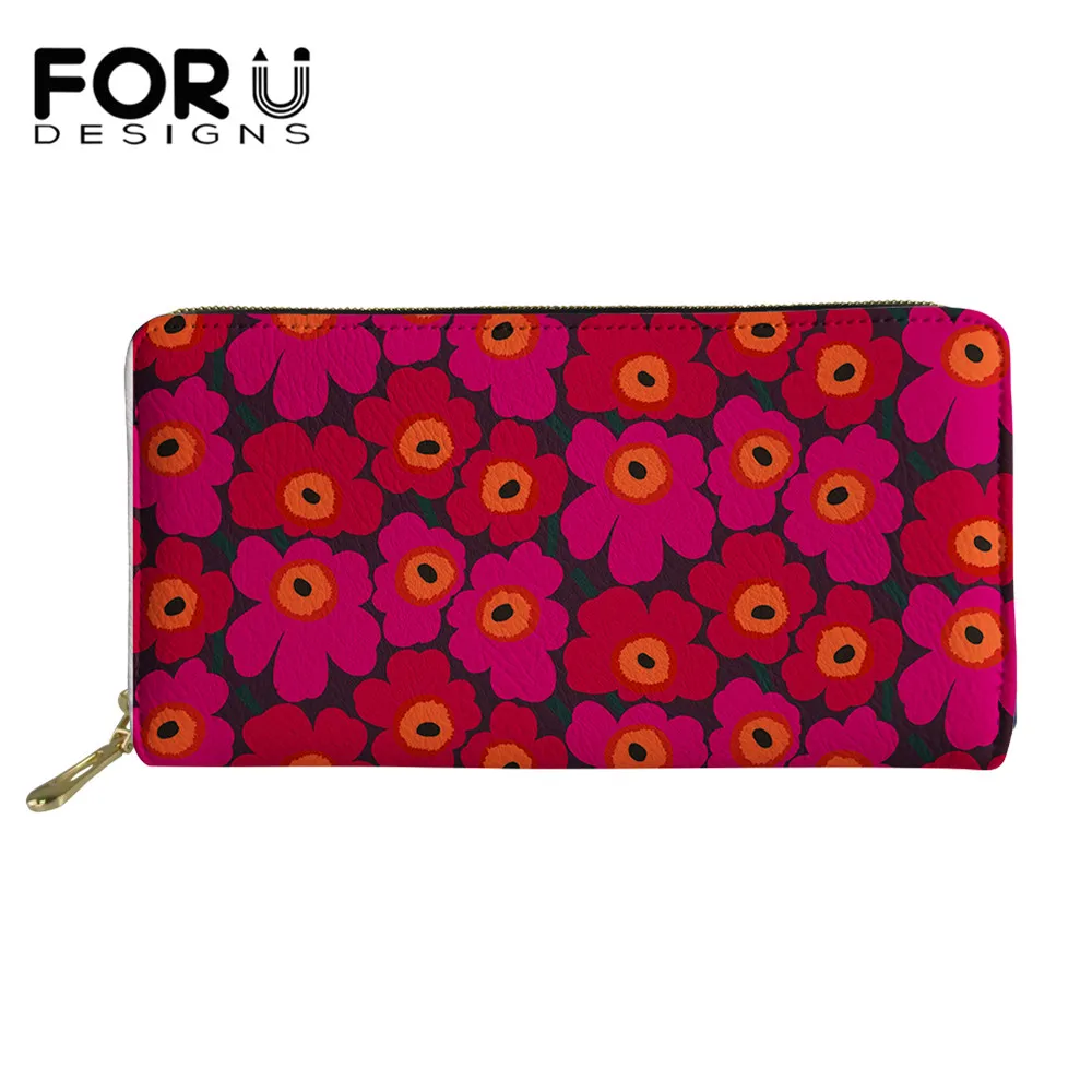 

FORUDESIGNS Luxury Ladies Purse With Zipper Marimeco Women Long PU Leather Wallet Female Clutch Bag Bolsa Femininas 2020 New